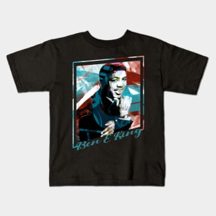 Ben E King-Abstract Expressionist Potrait Kids T-Shirt